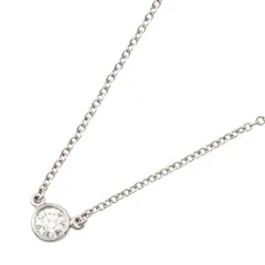 ティファニー TIFFANY＆CO ネックレス バイザヤードネックレス 首回40.5㎝ Pt950プラチナ ダイヤモンド バイザヤードネックレス レディース Used A