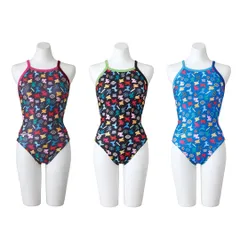 【SALE★30%OFF】ミズノ　練習用　トレーニング　水着　鬼滅の刃　ジュニア　レディス　水泳 N2MA2496のサムネイル