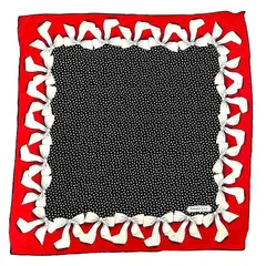 ティファニー　スカーフ　ペイズリー柄　シルクバンダナ　ダンシングT　ブラック ティファニースカーフペイズリー柄シルクバンダナダンシングT