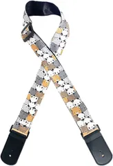 NOELAMOUR ギターストラップ ベース アコギ エレキ ベルト ロック(熊まみれ,  Free Size)