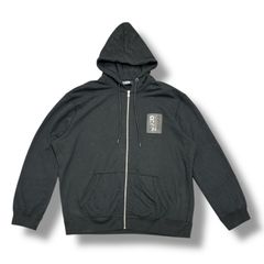RAF SIMONS Graphic Zip Hoodie グラフィックジップ ロゴ スウェットパーカー ラフシモンズ 231-191 ブラック XL 89966A2