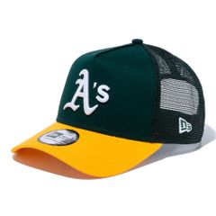 ニューエラ 9FORTY A-Frame トラッカー オークランド・アスレチックス ダークグリーン OSFM (56.8-60.6cm) 1個 New Era 940AF TR OAKATH TEAM 25J 1pc