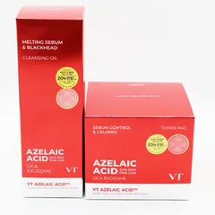 新品未開封 VT AZケア トナーパッド  60枚 / クレンジングオイル 200ml セット CR7-05-46-04B