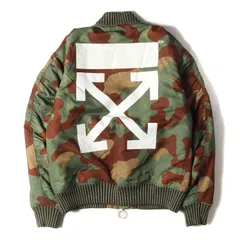 OFF-WHITE オフホワイト ジャケット サイズ:S 17AW カモフラージュ アロー MA-1 ボンバージャケット 迷彩 アウター ブルゾン ルーズシルエット 【メンズ】のサムネイル