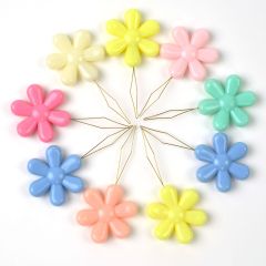 新品 針通し 10本入り ミシン糸通し ツール 花形 DIY 手芸 裁縫道具 糸通し 裁縫 刺繍 クロスステッチ アクセサリー カラフル