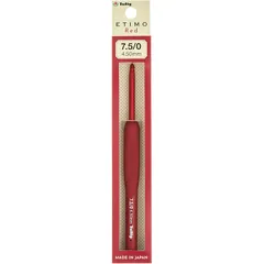 かぎ針 『ETIMO Red(エティモレッド) クッショングリップ付きかぎ針 7.5/0号 』 Tulip チューリップ レッド TED075