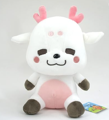 しかまろくん ぬいぐるみ ホワイト 白いしかまろくん 高さ約24.cm [奈良県 おみやげ ]