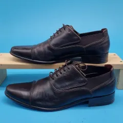 未使用✨️BALENCIAGA ローファー 革靴 BBロゴ レザー ヴィンテージ BALENCIAGA (バレンシアガ) TRACTOR LOAFER ダメージ加工 レザー