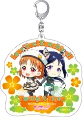 【中古】キーホルダー・マスコット(キャラクター) 千歌＆果南 ビッグアクリルキーホルダー 「ラブライブ!サンシャイン!!」