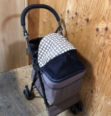 【引き取り限定】ペットカート 折り畳み 4輪 ハーネス2点式