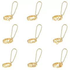 【中古】キーホルダー 全9種セット 「＆TEAM ネームリングチャーム」