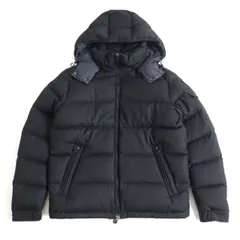 極美品◆19年製 MONCLER モンクレール MONTGENEVRE モンジュネーブル ロゴワッペン フーデッド WZIP ウール ダウンジャケット 黒 3 正規品のサムネイル