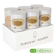 「25年保存可能の非常食」サバイバルフーズ［大缶］野菜シチューファミリーセット