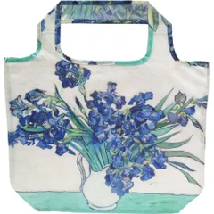 ☆ ゴッホ/アイリスの花瓶 ☆ 名画 エコバッグ Mサイズ エコバッグ 折り畳み 折りたたみ おりたたみ コンパクト お買い物 エコバック エコ バッグ バック 名画 手提げ 絵画 ミニバッグ お買い物バッグ ショッピングバッグ トートバッグのサムネイル