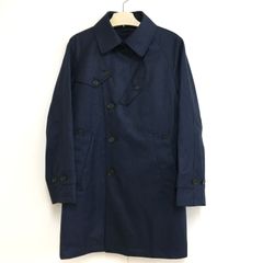 TAKEO KIKUCHI タケオキクチ トレンチコート ネイビー ウール混