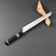 きん様ご依頼品：尺二（刃渡り360mm）鬼反り切付包丁 専用黒檀鞘