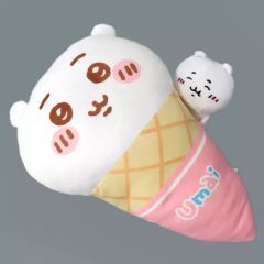 [중고] 쿠션·안아 베개·본체 치이카와 큰 아이스크림의 행복 쿠션 [이치반 쿠지 치이카와 ~SWEETS SHOP~] 라스트원상