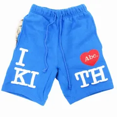 キス アドバイザリー ボード クリスタルズ KITH abc スウェット ショーツ ショート ハーフ パンツ ハート パッチ XS 青 レディースのサムネイル
