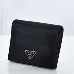 中古USED PRADA 財布 2つ折り ナイロン ブラック 2250002454518