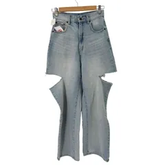 グレイル GRL スリットデニムワイドパンツ レディース JPN：M 