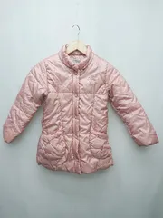 ◇ ◎ Petit Palais プティパレ 2WAY 中綿 リボン キッズ 子供服 長袖 ジャケット サイズ130 ピンク系 レディース P  【1405230017214】