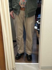 【薄手で丈夫】BANANA REPUBLIC バナナリパブリック ノータックチノ ジーパン メンズパンツ チノパン ノータック 綿パンツ カジュアルパンツ ベージュ サイズW34L30 A-420