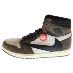NIKE (ナイキ) ×TRAVIS SCOTT AIR JORDAN 1 RETRO HIGH OG TS SP CD4487-100 トラヴィススコット エアジョーダン1 レトロ ハイカットスニーカー ブラウン US10.5/28.5cm