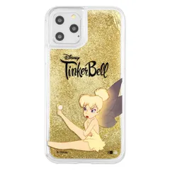 【数量限定】ケース カバー 『ディズニーキャラクター』ラメグリ ラメが流れる 動く Pro [ キラキラ ラメ グリッター 11 ] 耐衝撃 衝撃吸収 [ iPhone PC TPU ソフト ハイブリッド イングレム ] かわいい おしゃれ『ティンカー・ベル/