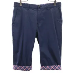 BURBERRY BLACK LABEL バーバリーブラックレーベル ストレッチ ハーフパンツ 79 ネイビー系 三陽商会 メンズ 古着