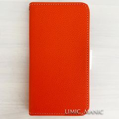 iPhone 13 / 14 手帳型 ケース スマホケース カードケース カラフル レザー調 オレンジ 橙 アイフォン