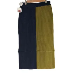 オズモーシス OSMOSIS 23AW 配色切替ニットスカート レディース ONE SIZE 
