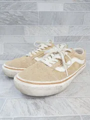 ◇ ⊇ VANS ヴァンズ V36CF SUEDE OLD SKOOL 596210-0001 スニーカー シューズ サイズ23.5 ベージュ レディース E  【1411130015588】