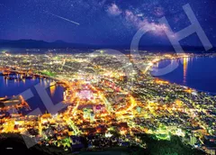 【新品】 エポック社 ジグソーパズル 06-309s 光輝く函館夜景 500ピース 日本の風景 -北海道 500p 53cm 日本風景 のり付き ヘラ付き 38