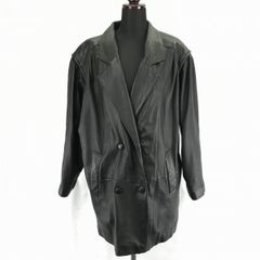極上美品】本物MELVIL 牛革レザー ビジネステーラードジャケット 黒 L 