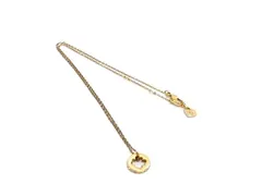 ■美品■ SWAROVSKI スワロフスキー クローバー 四つ葉 ラインストーン ネックレス ペンダント アクセサリー ゴールド系 DJ6279