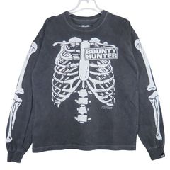 NEIGHBORHOOD ネイバーフッド x BOUNTY HUNTER バウンティーハンター 25SS NHXBOUNTY HUNTER.TEE LS-1 251PCBHN-LT01 染め加工ロングスリーブTシャツ ブラック ロンT サイズS julz