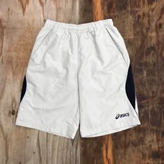 Asics アシックス ジャージ ショーツ ホワイト ブロークコア ハーフ パンツ ARCHIVE VINTAGE 古着 MG94