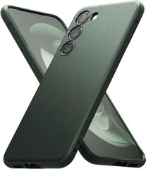 【Ringke】Galaxy S23 ケース SC-51D SCG19 ケース [ストラップホール付き] 砂艶消しの質感 ほこりが付かない 滑り止め TPUケース 落下防止 耐衝撃 カバー 柔軟 Qi 充電 - Onyx (ダークグリーン Dark Green