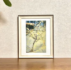 新品☆額縁付アートポスター☆フィンセント・ファン・ゴッホ☆Vincent van Gogh☆Small Pear Tree in Blossom, 1888☆108