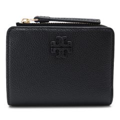 トリーバーチ 折財布 レディース マックグロー バイフォールド ウォレット 二つ折り財布 コンパクト財布 レザー ブラック 158904 001 TORY BURCH (ec)