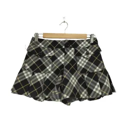 バーバリーブルーレーベル BURBERRY BLUE LABEL ロゴ刺繍チェック柄ショートパンツ レディース JPN：36 