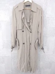 ◇ ZARA WOMAN テロンチ トレンチ コート L グレージュ *  【1002799288026】