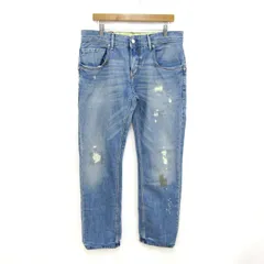 トミーヒルフィガー デニムパンツ ジーンズ ジーパン コットン100% ボトムス メンズ W36 L32サイズ ブルー TOMMY HILFIGER 【中古】