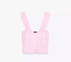 新品未使用ZARA(ザラ)ピンクタンクトップトップス
