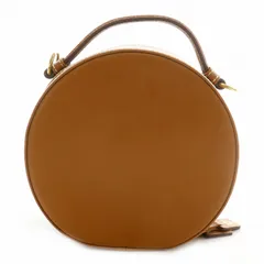 ジュンコシマダ JUNKO SHIMADA ハンドバッグ ショルダーバッグ 2WAY レザー 皮革 ラウンド型 茶 ブラウン 金 ゴールド /MP ■GY18のサムネイル