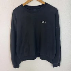 GAP ギャップ スウェット ワンポイントロゴ ブラック Lサイズ レディース 古着 アメカジ Y2K