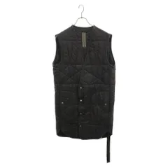 Rick Owens (リックオウエンス) キルティングライニング ロングジレ DU02A3975-NDQ ブラックのサムネイル