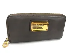 MARC BY MARC JACOBS マークバイマークジェイコブス レザー ラウンドファスナー 長財布 ウォレット 小銭入れ 札入れ グレー系 DI0602