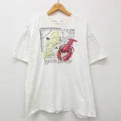 90s USA製 ヴィンテージ Tシャツ ロブスター HARD SHELL 白-