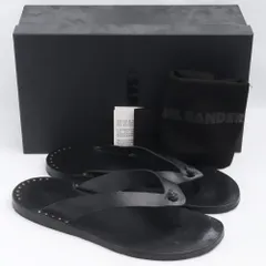 JIL SANDER フラットトゥポストサンダル サイズ41 ブラックのサムネイル